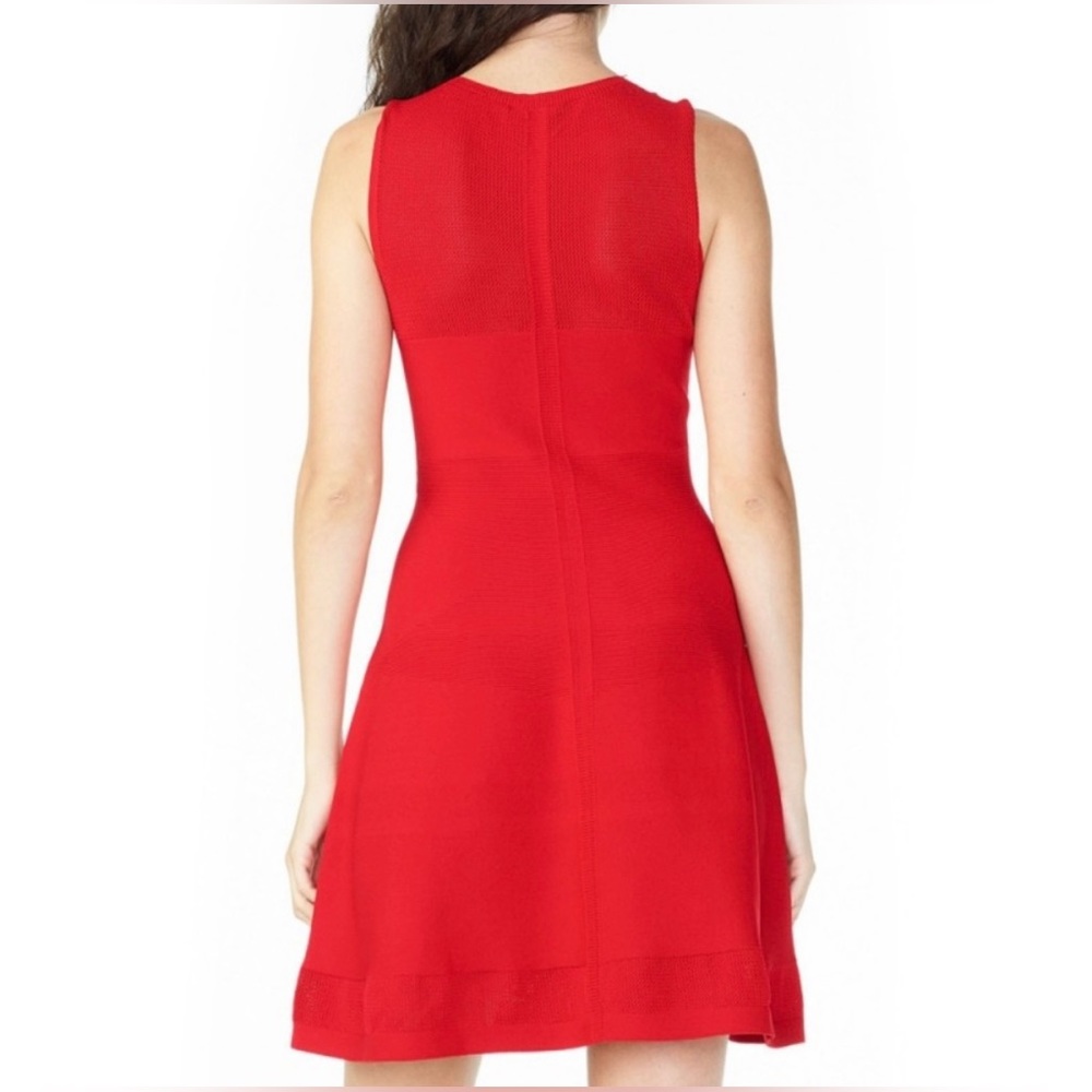 Armani Exchange Textured Knit Fit & Flare Dress - Picture 3 of 3